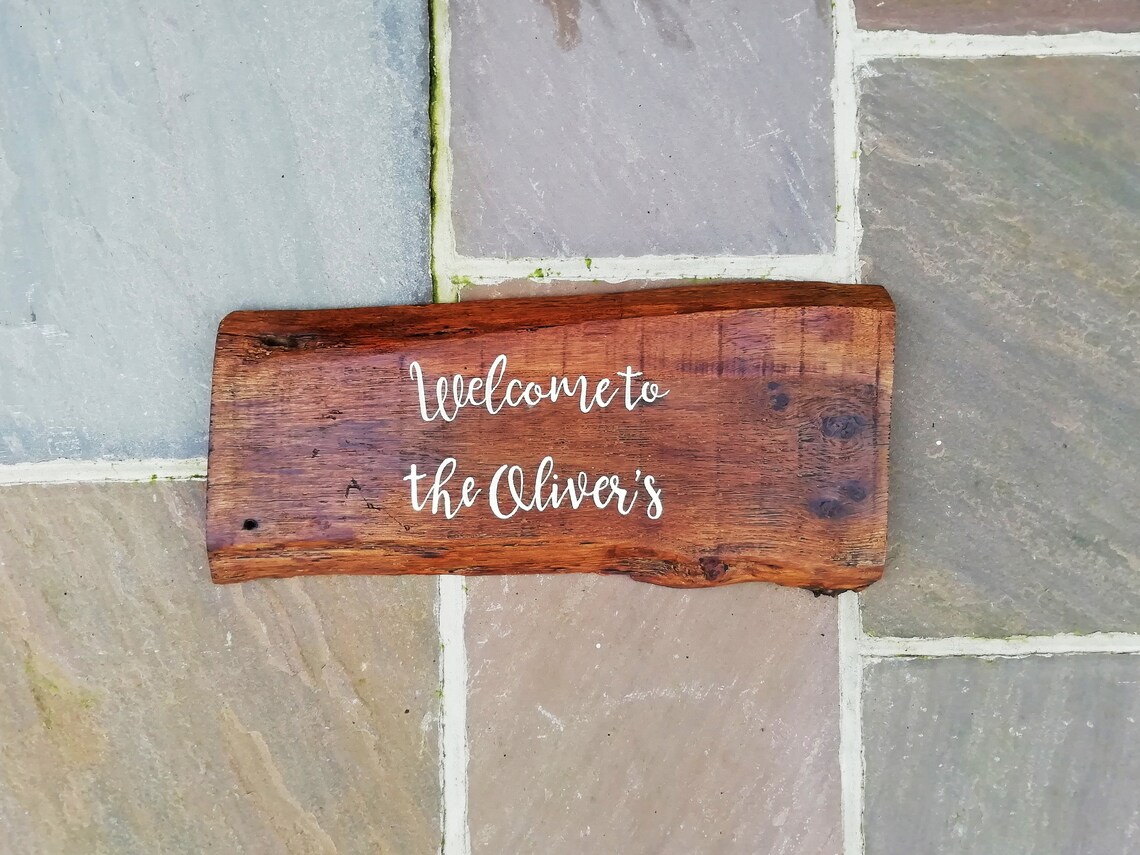 Ecofriendly Wood Home Sign. Home or Garden Ornament. Etsy