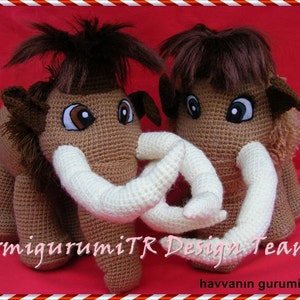 Ellie&Many FROM ICE AGE-AmigurumiTRDesignTeam