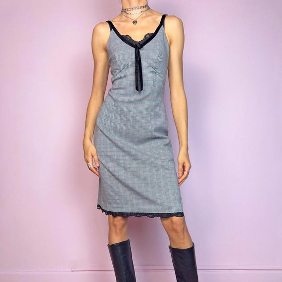 2000s slip dress Homecoming Dress 2026 Sequined Halter V-neck Slip Mini Dress for Party Dark Blue