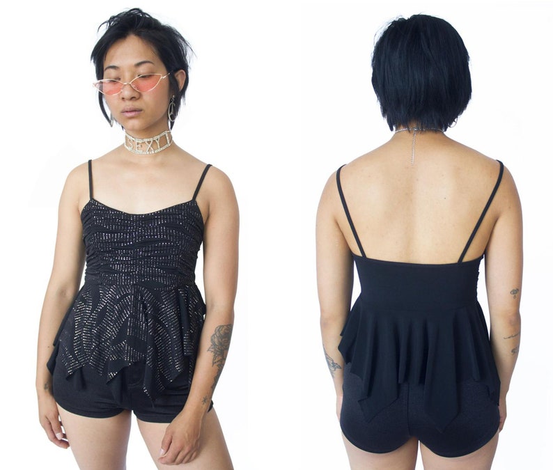 black y2k tank top