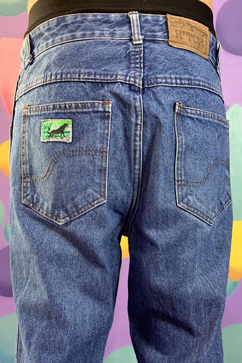 Y2K 90s Skater Denim Jeans Pants Wide Leg Trousers Cyber Grunge Skater Aesthetic Baggy Vintage \u2013 Size L