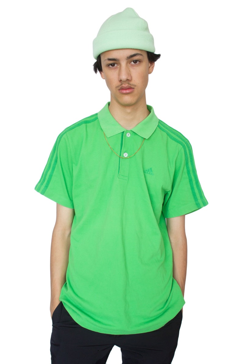 green adidas polo shirt