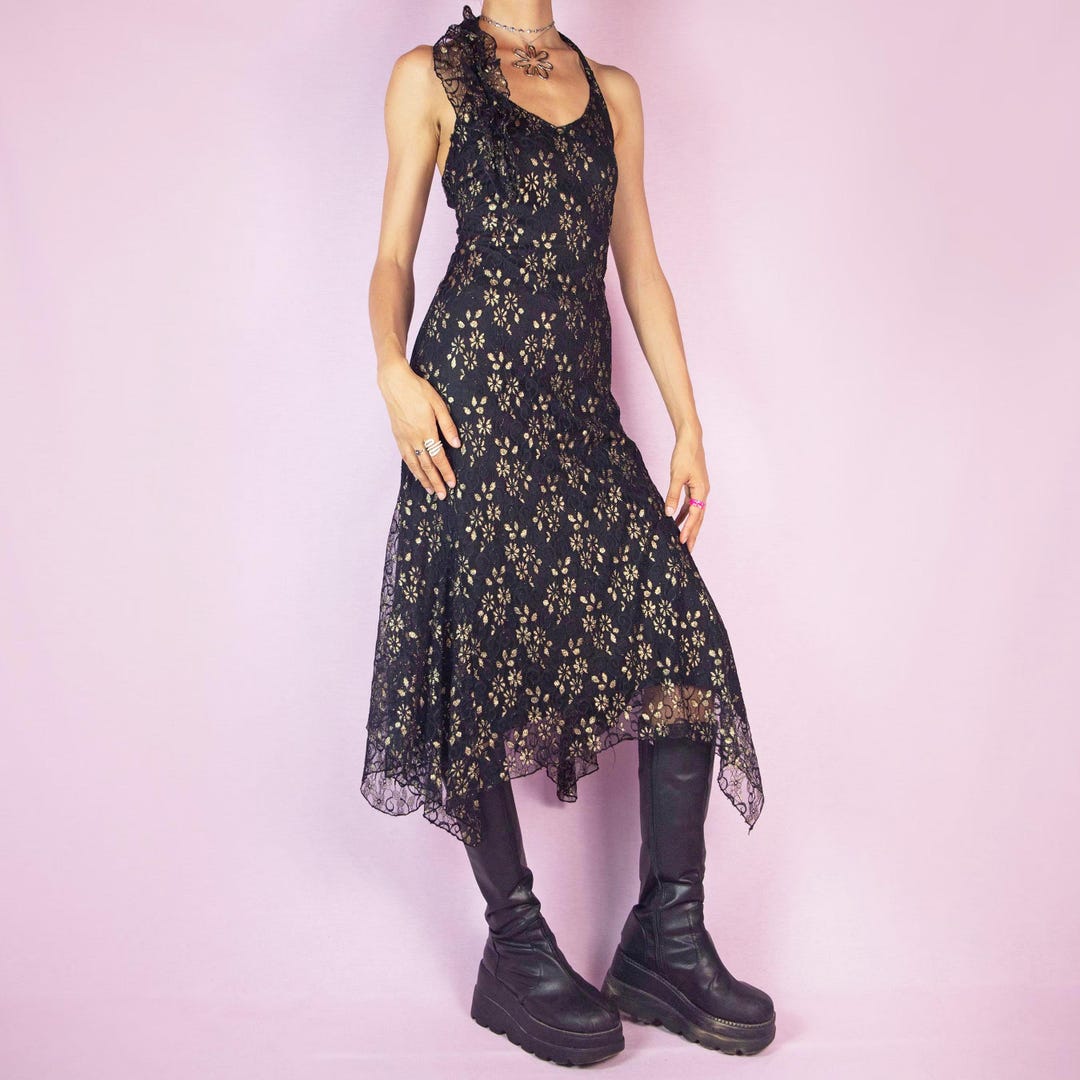 Vintage Halter Appliques Evening Dress Brown Short Party Dress, DP3620
