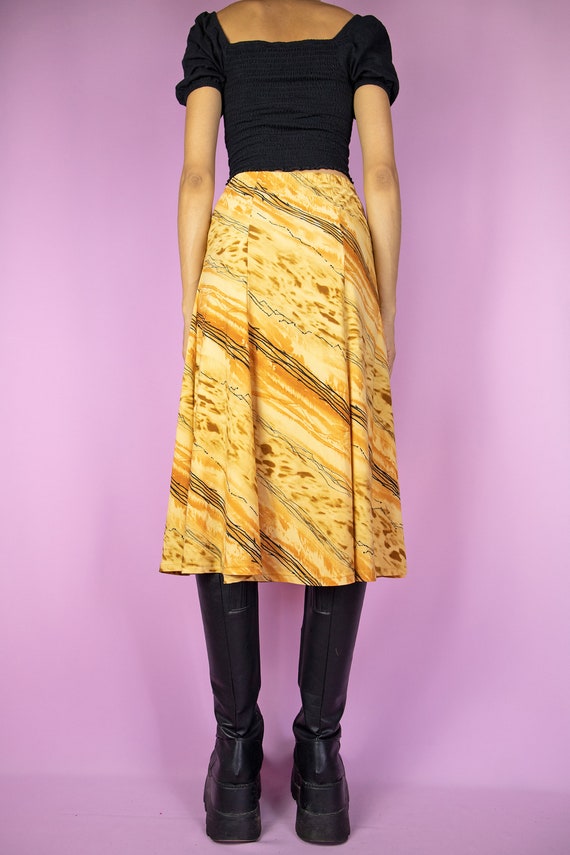 Mustard skirt 90s top
