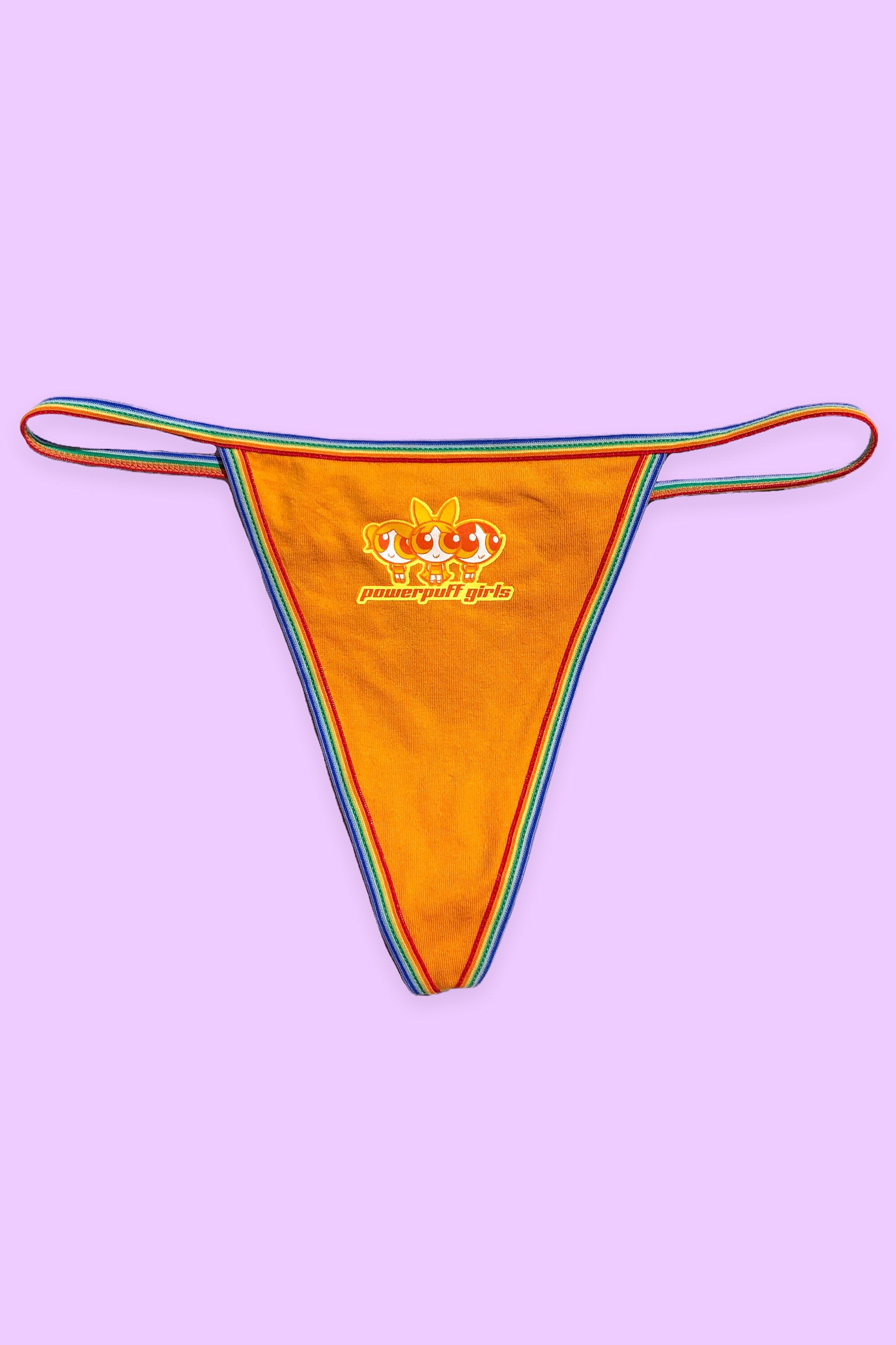 00s Y2K Powerpuff Girls Thong Orange Rainbow Panties Cyber Etsy UK