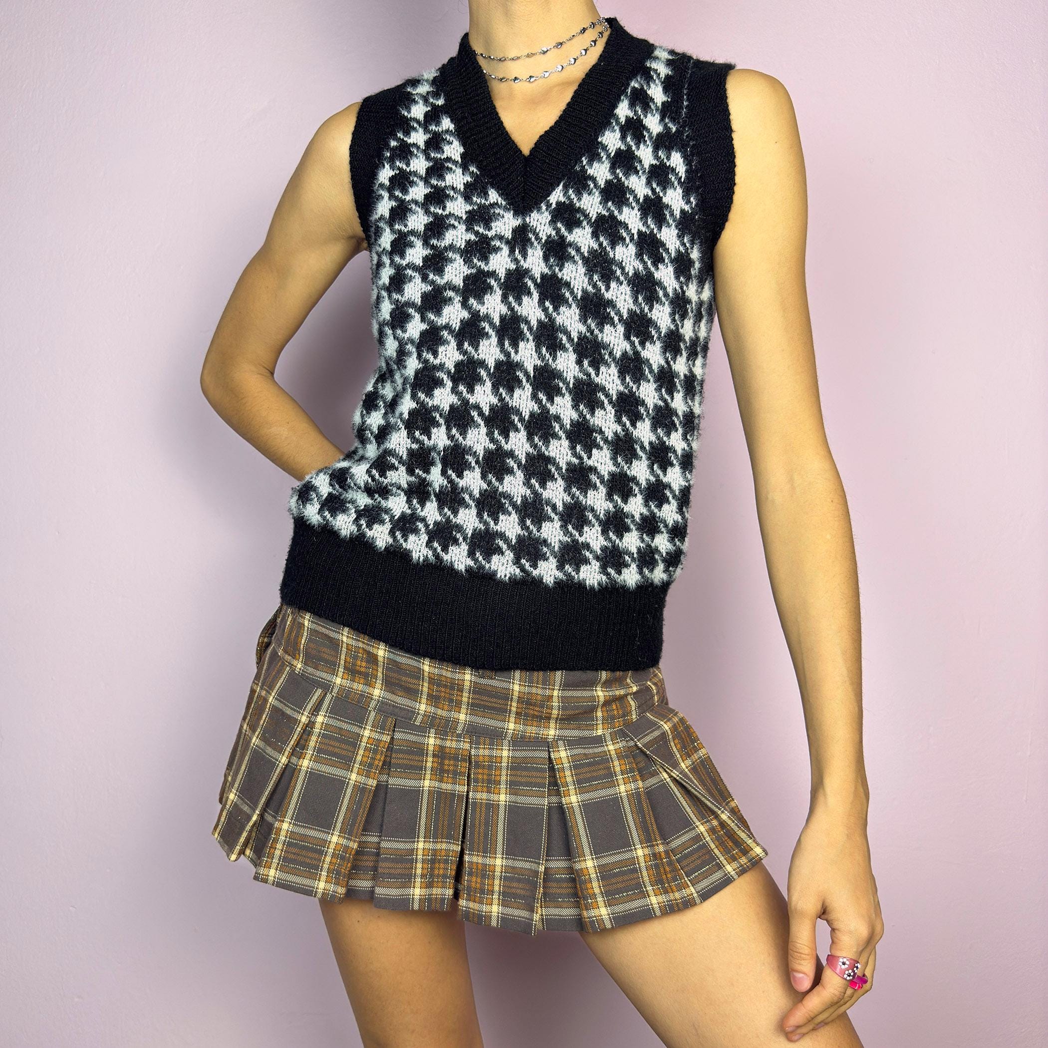 Y2k Houndstooth - Etsy