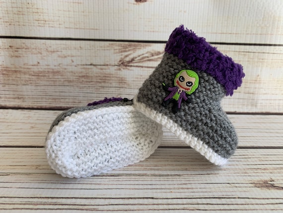 Botas de bebé tejidas a mano botines zapatillas zapatos ropa 0-12