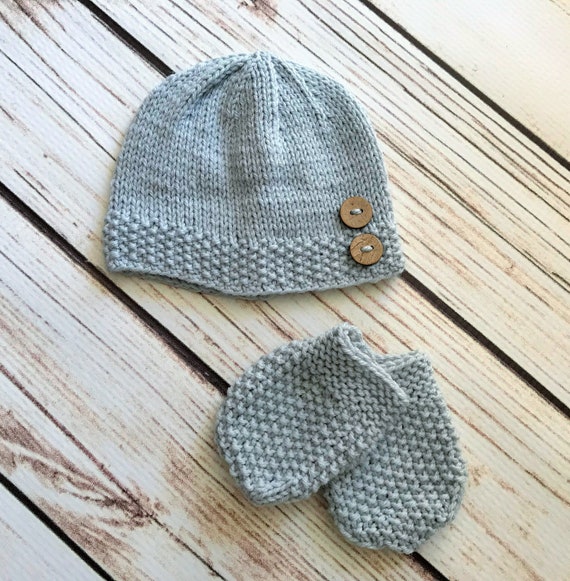 Baby Bonnet à la main en mailles à Rayures Tailles Early nouveau-né ou 3 MTH Choix de Couleurs