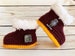 Hand Knitted Wizard Witch Magic Baby Boots 0- 12 Months UK Seller 