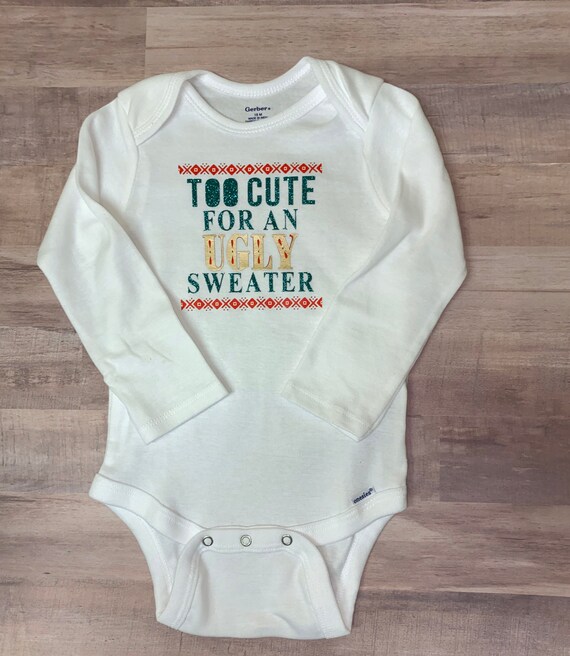 baby ugly sweater onesie