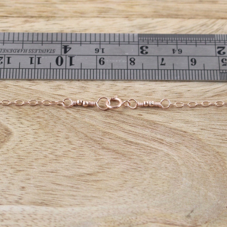 Delicate Round Trace Chain 14,15,16,17,18,19,20,22,23,24,25,26,27 and 28 In Rose Gold Filled Cable Chain Strong Pendant /& Necklace Chain