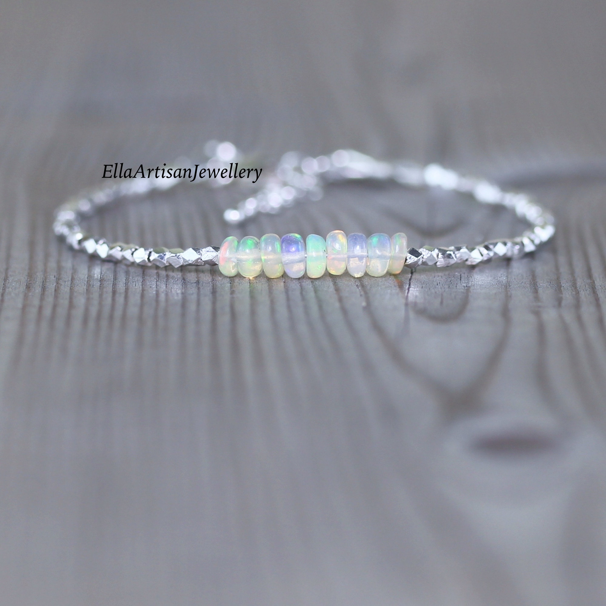 Ethiopian Welo Opal Layering Jewellery 3.5 to 4mm by Gemswholesale Dainty Gemstone Stacking Bracelet Tiny Beaded Jewelry Sterling & Karen Hill Tribe Silver PlatedBracelet Ethiopian Welo Opal Layering Jewellery 3.5 to 4mm by Gemswholesale Dainty Gemstone Stacking Bracelet Tiny Beaded Jewelry Sterling & Karen Hill Tribe Silver PlatedBracelet