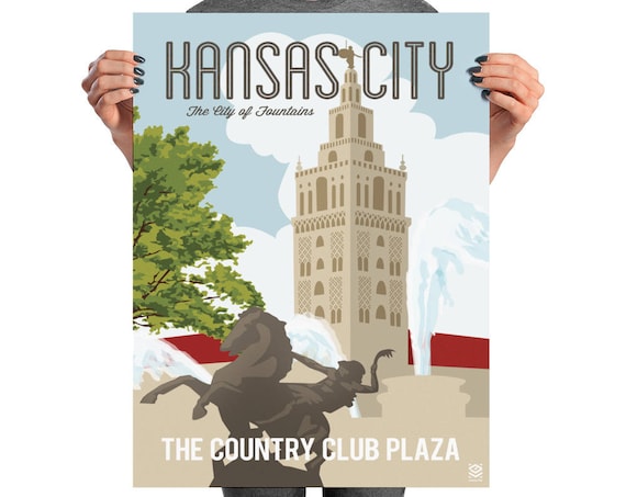 City of Fountains Matte Litho Print