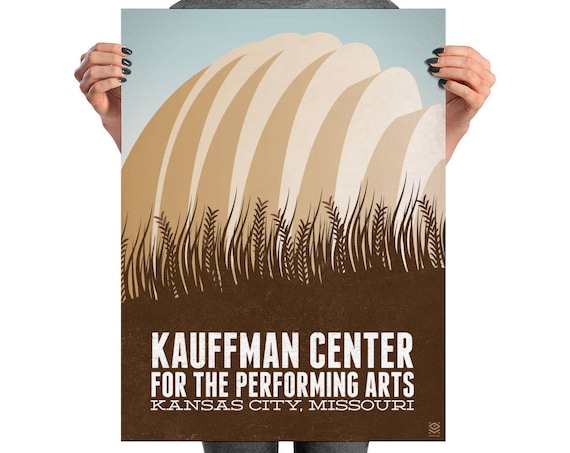 Kauffman Center Matte Litho Print