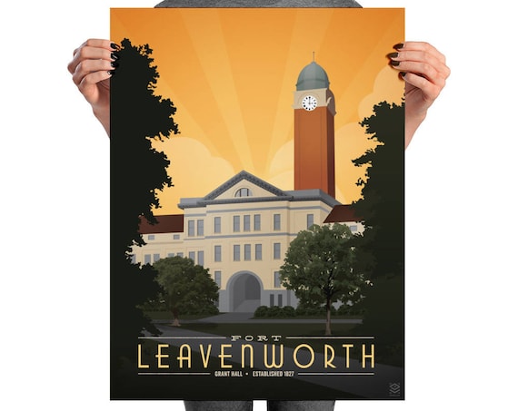Fort Leavenworth Matte Litho Print