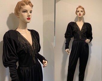 vintage sequin jumpsuit