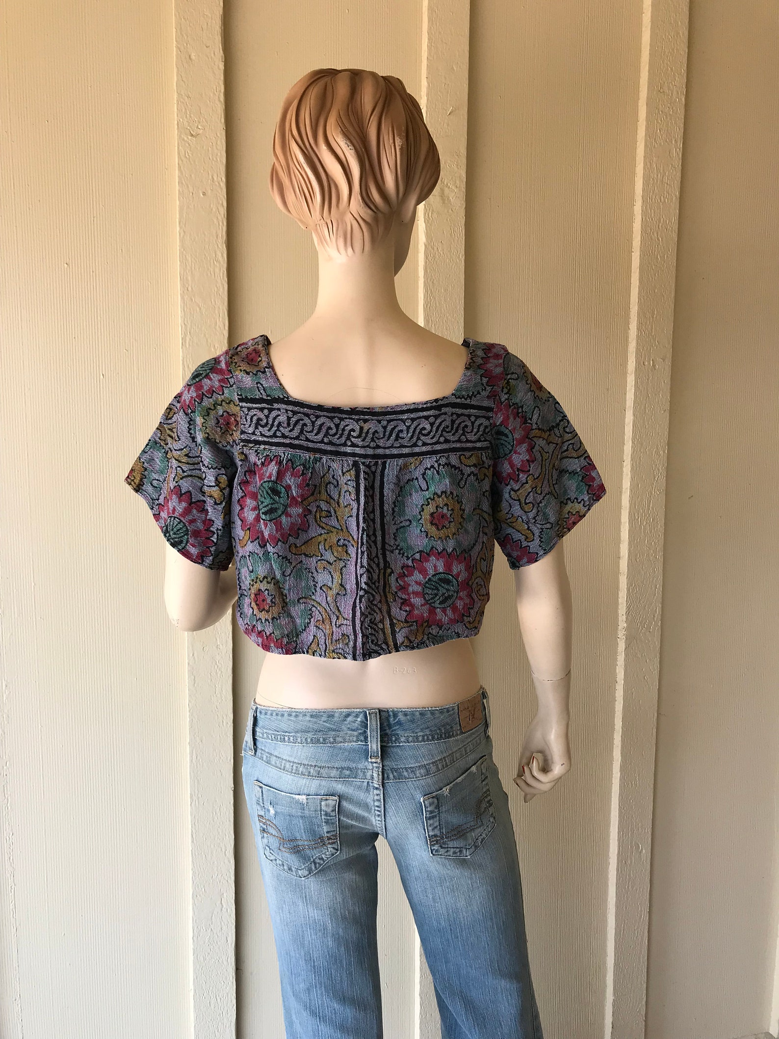 Insane 70s Cropped Cotton Shirt