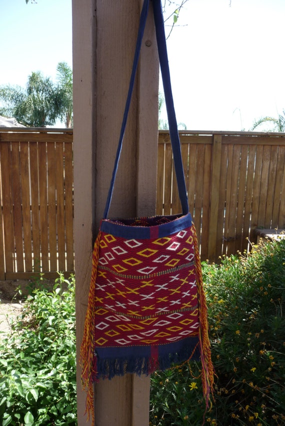 1960's Vintage Mexican Indian Bag ~ Hand Loomed, … - image 3