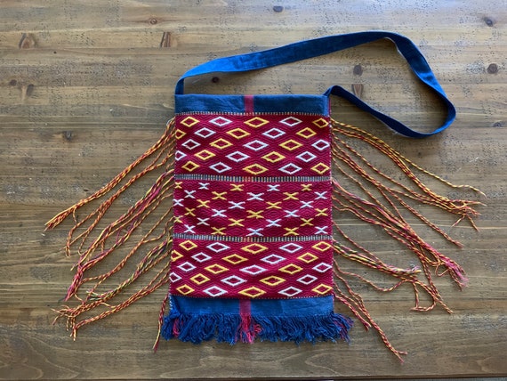 1960's Vintage Mexican Indian Bag ~ Hand Loomed, … - image 8