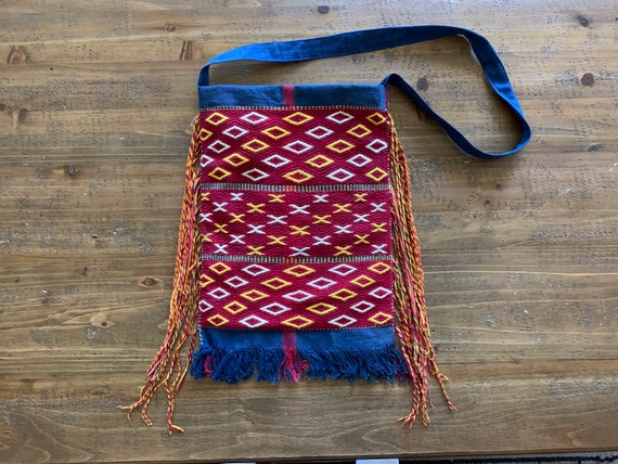 1960's Vintage Mexican Indian Bag ~ Hand Loomed, … - image 7