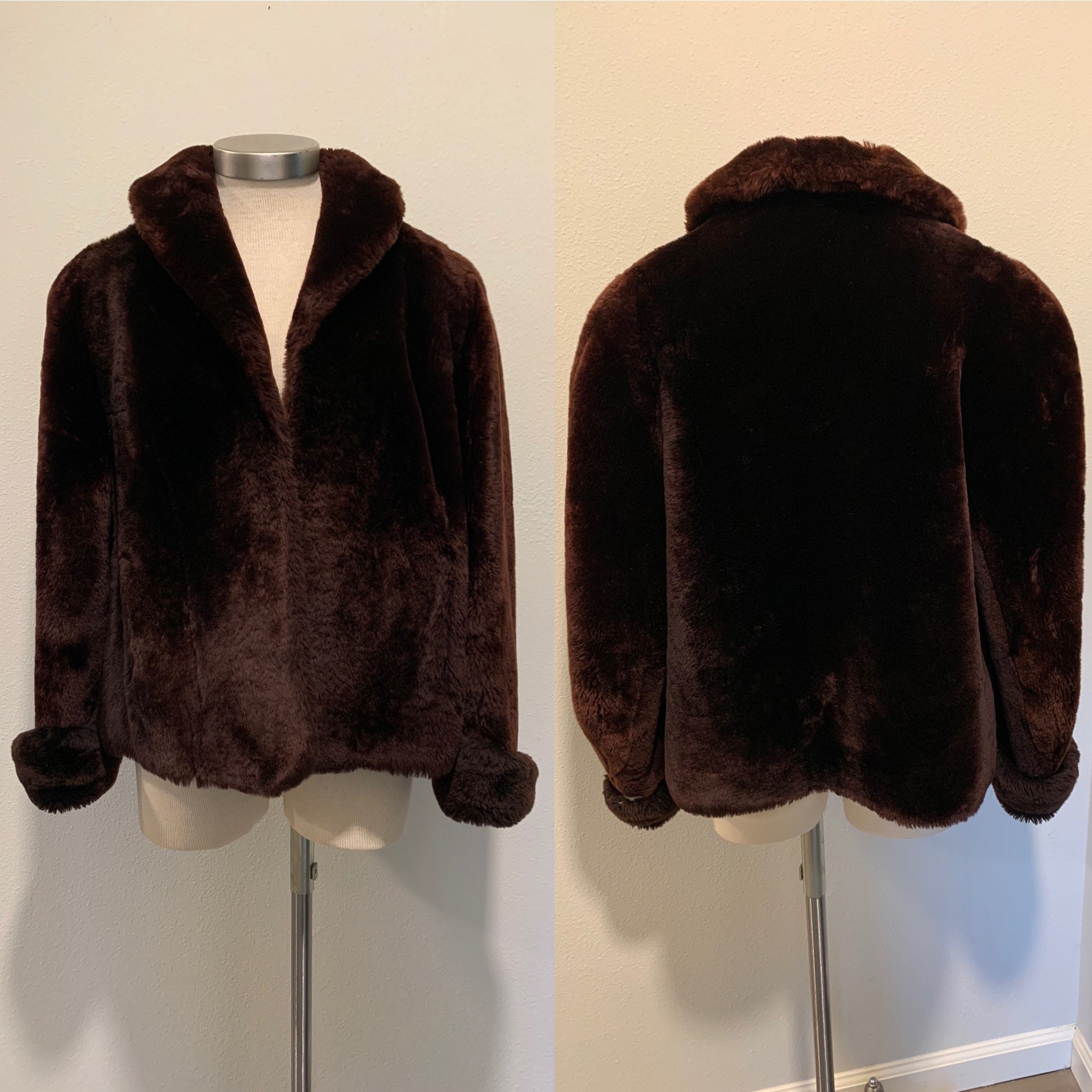 Faux Mouton Jacket - Etsy