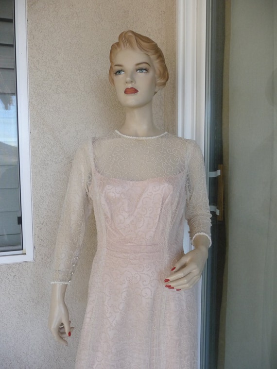 Gorgeous Vintage 1960's Sparkling Evening Dress ~… - image 3