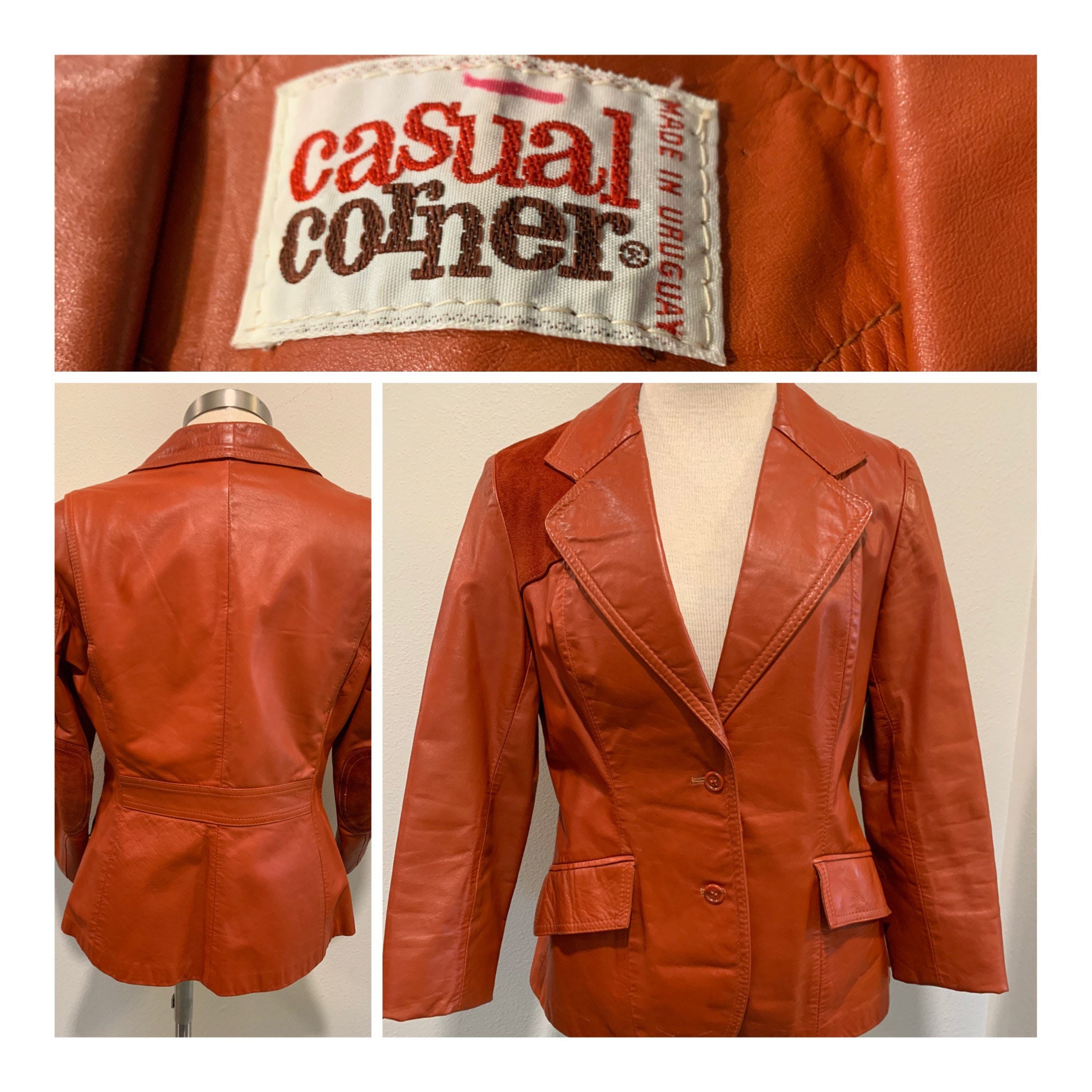 casual corner leather jacket