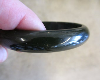 1950s Dark Dark Green BAKELITE Bangle Bracelet TESTED