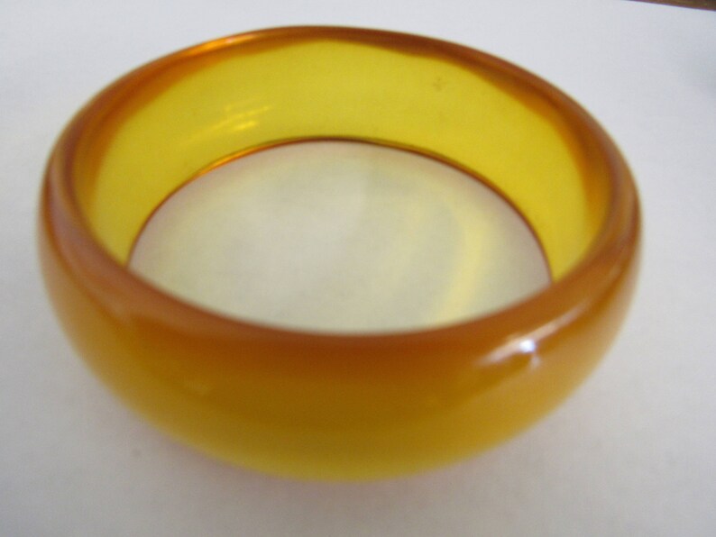 Prystal Yellow Bakelite Bangle Tested