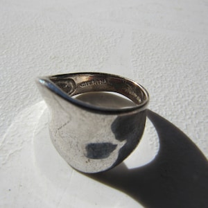 Sterling Silver Modernist Band Ring 7.25