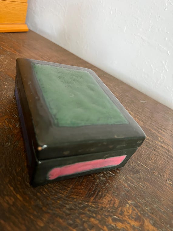 VintageMulti Color Ceramic Italian Box