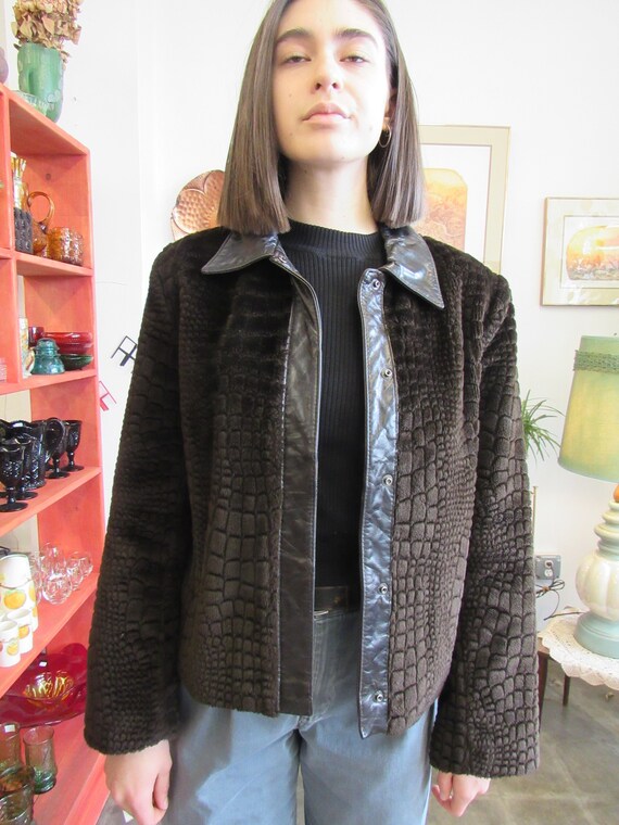 Buy Vintage Short Hair Wool Long Jacket Sz S-M Online in India - Etsy