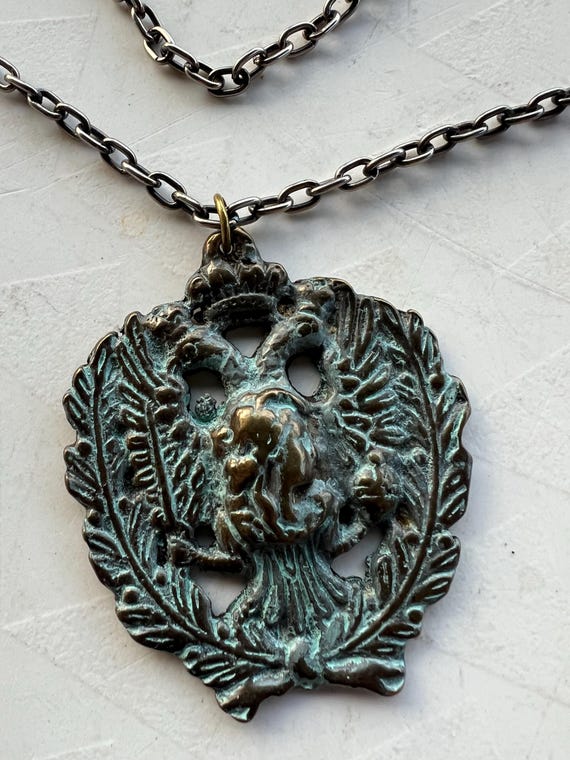 Vintage Greek Goddess Pendant Necklace and Chain