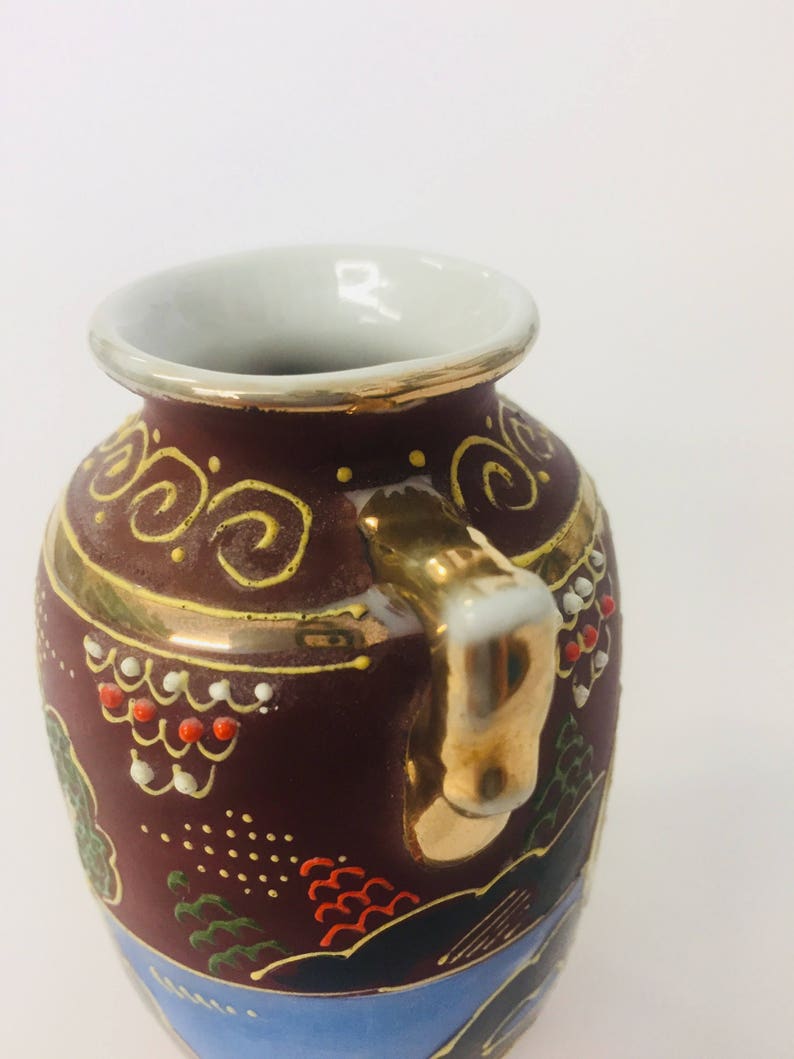 Gold Castle Chikusa Small Japanese Vase Etsy Canada
