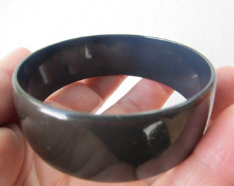 1950s Blue Black BAKELITE Bangle Tested