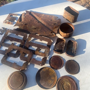 Rusty Metal Parts Craft and Art Supplies