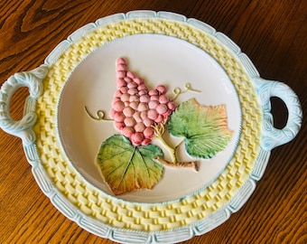 Italian Grspes Majolica Plate