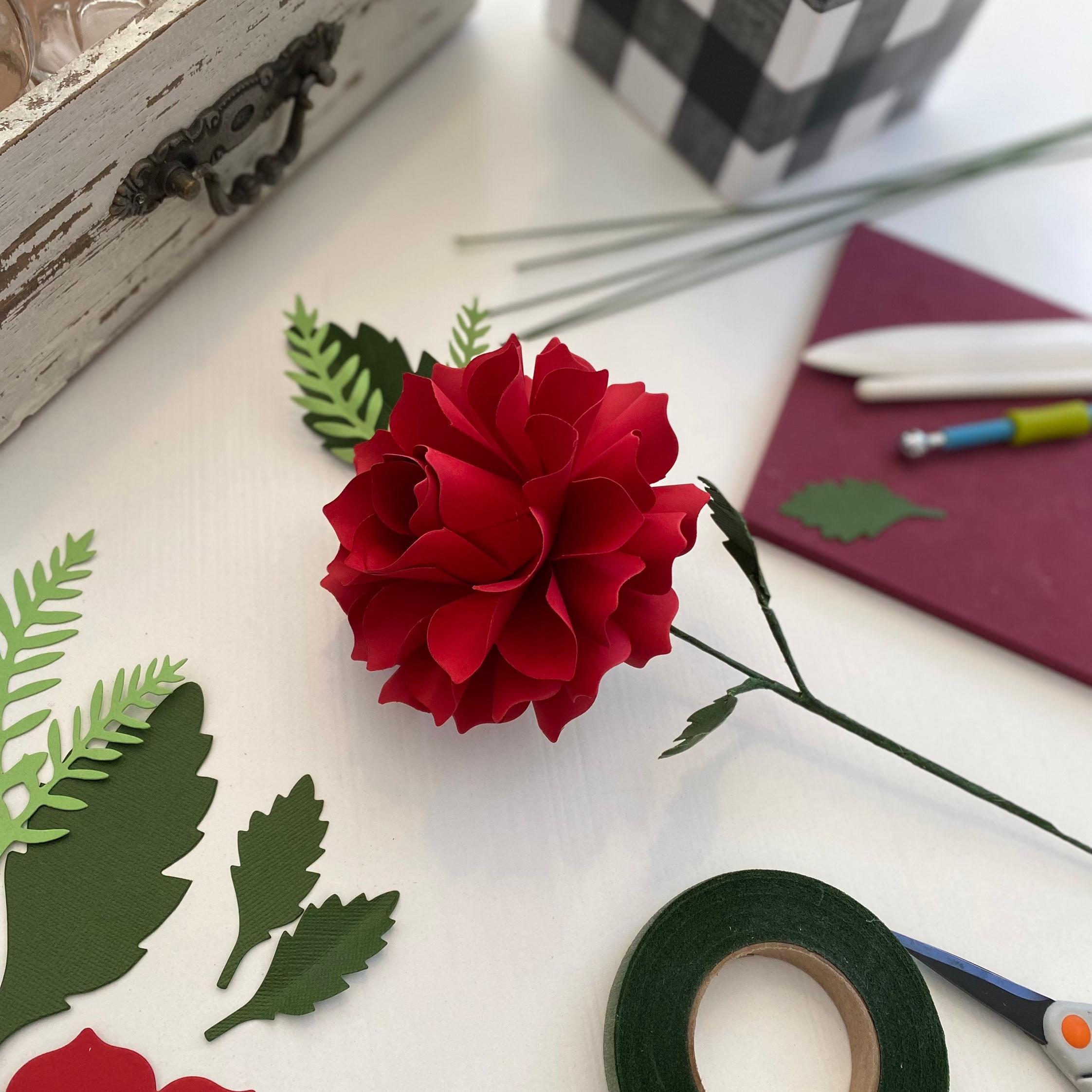 Red Roses Handmade Design Single Stem Red Rose - Etsy