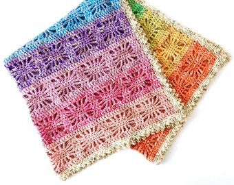 Couverture PATTERN Rainbow Spirit (Baby) au crochet - la taille de la couverture est facilement adaptable - niveau DÉBUTANTS