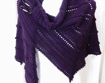 Crochet SHAWL PATTERN Moonwish Wrap - suitable for Beginners