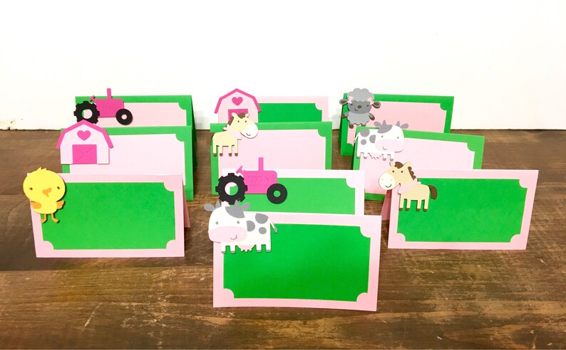 John Deere Birthday Decorations Farm Tent Cards Farm Etsy