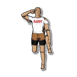 Pegatina de rescate de Randy