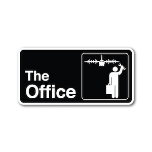 Airplane Mechanic Office Sticker