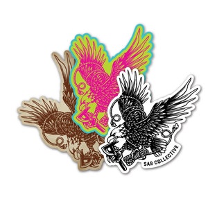 L'adesivo SAR Collective Eagle Logo confezione da 3