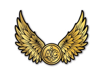 Gold Aircrew Wings Sticker