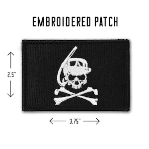Swimmer Cross Bones Embroidered Patch