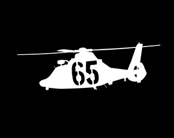 MH-65 Decal [side] HH-65 Decal, H65 Sticker, MH65 Decal, HH65 Dolphin ...