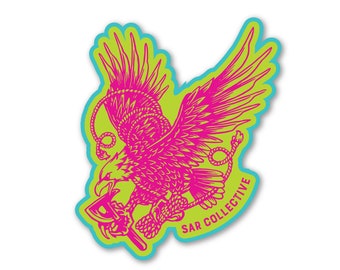 The SAR Collective Eagle Logo Sticker (Retro)