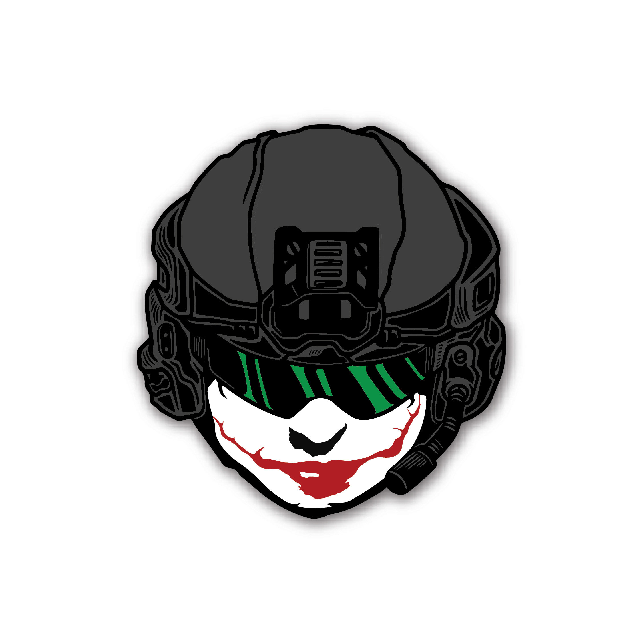 Joker Operator Helmet Sticker Etsy