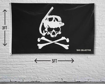 Swimmer Cross Bones Flag